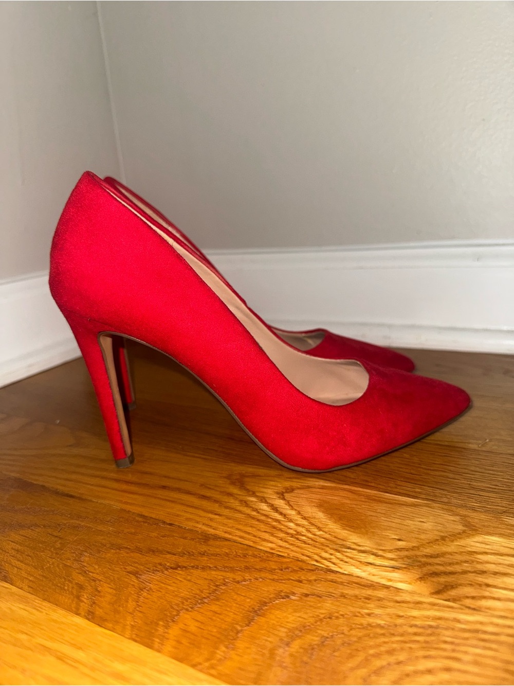 Call It Spring Red Pointed-Toe High Heel Pumps - Picture 3 of 6